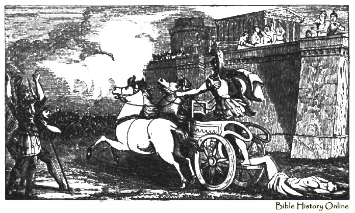 Hector Of Troy. The Dead Body Of Hector