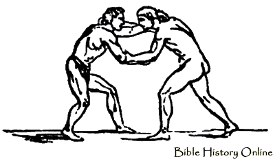 Ancient Drawings on Wrestling Images Of Ancient Games Greek Customs At Bible History