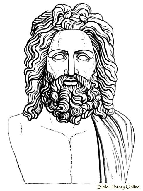 Zeus Line Drawing : Statue of zeus drawing imgkid the image kid