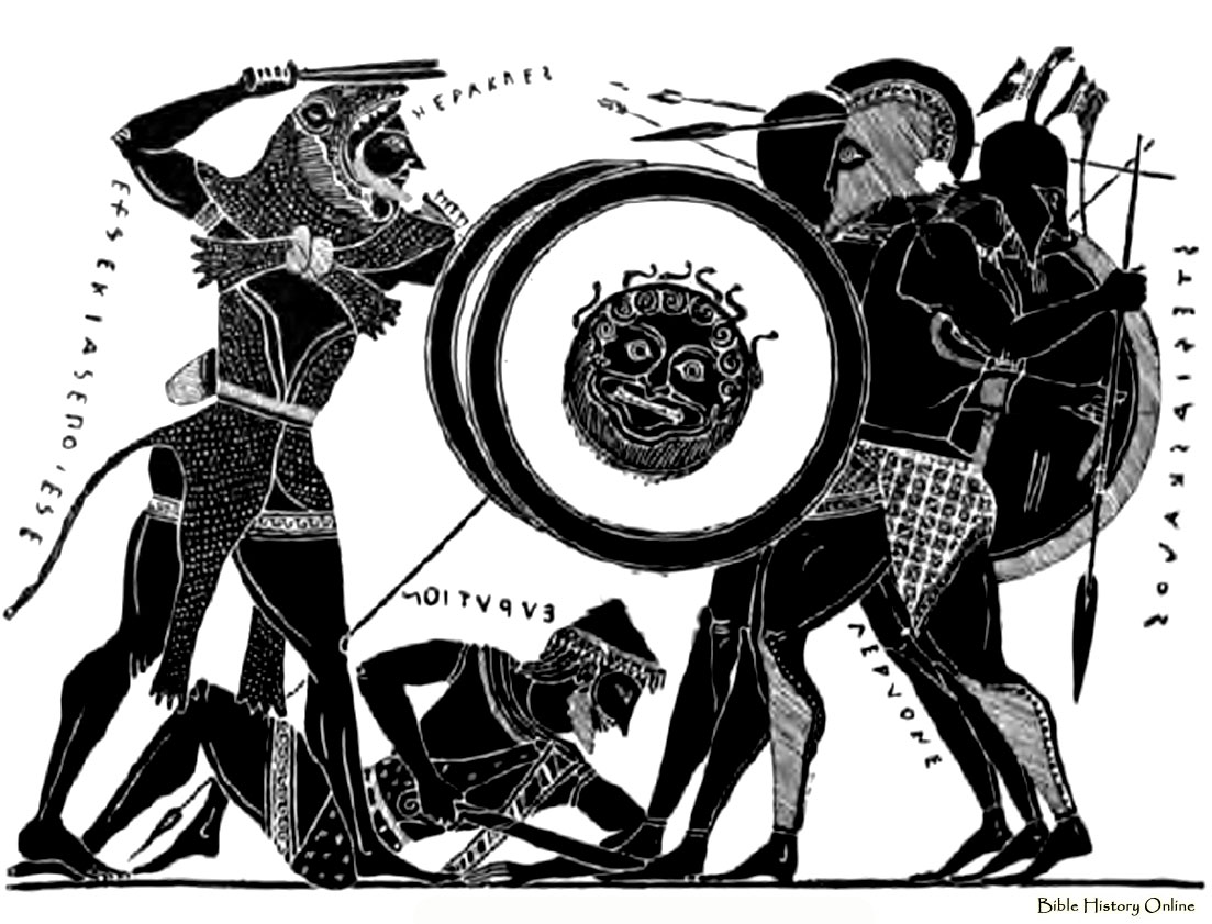 Heracles And Geryones Images Of Ancient Vases Greek Arts At
