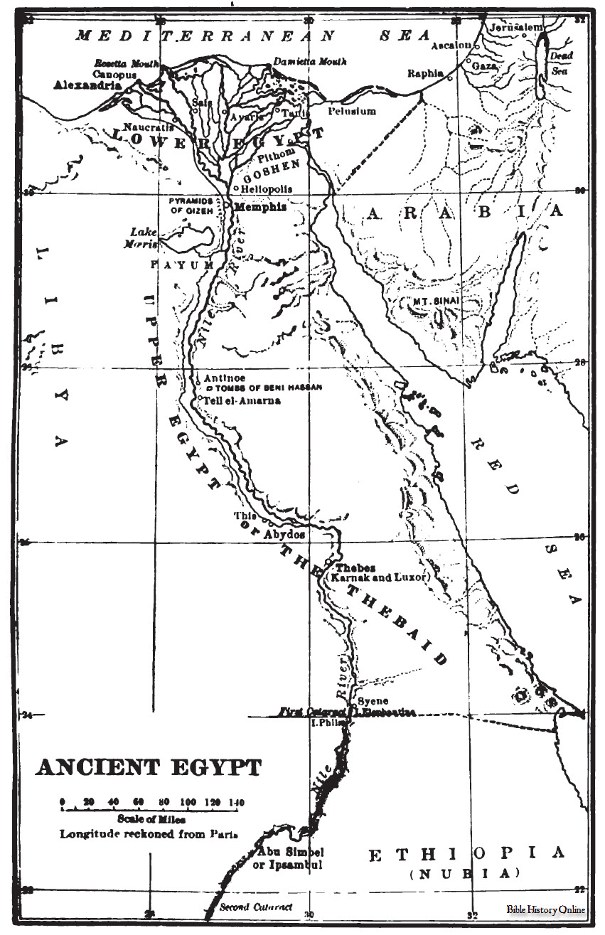 Map Of Ancient Egypt Images Of Ancient Ancient Egypt Near East Maps At Bible History Online
