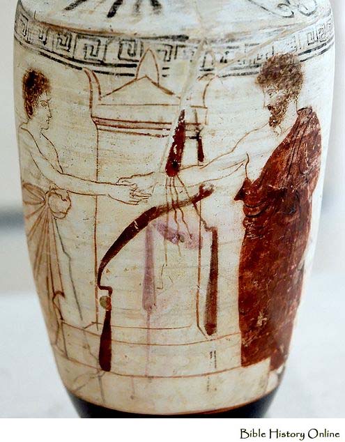 Attic White Ground Red Figure Lekythos Images Of Ancient Vases