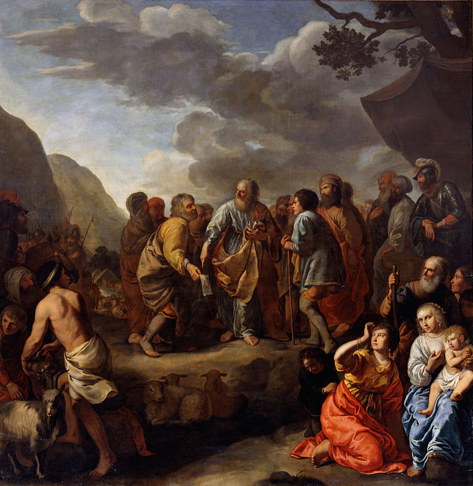 Painting of Jethro Advising Moses