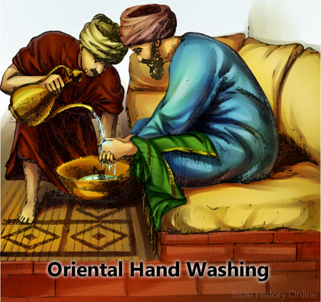 Orientals Washing Hands
